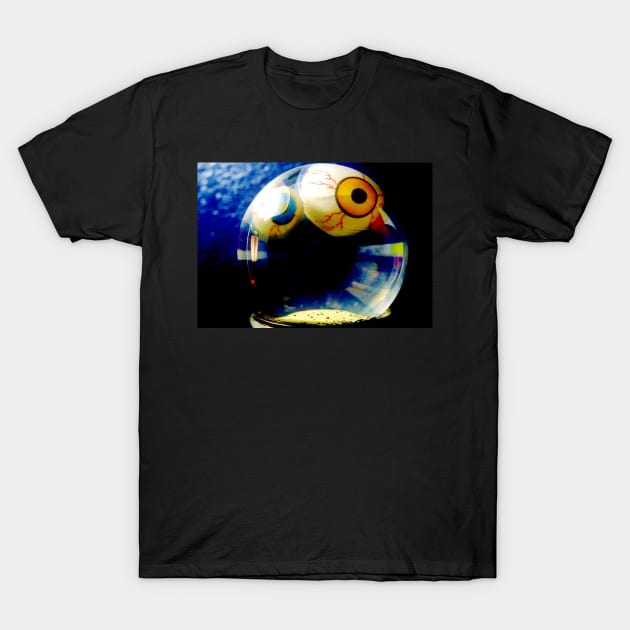 Eyeball Snowglobe T-Shirt by 1Redbublppasswo